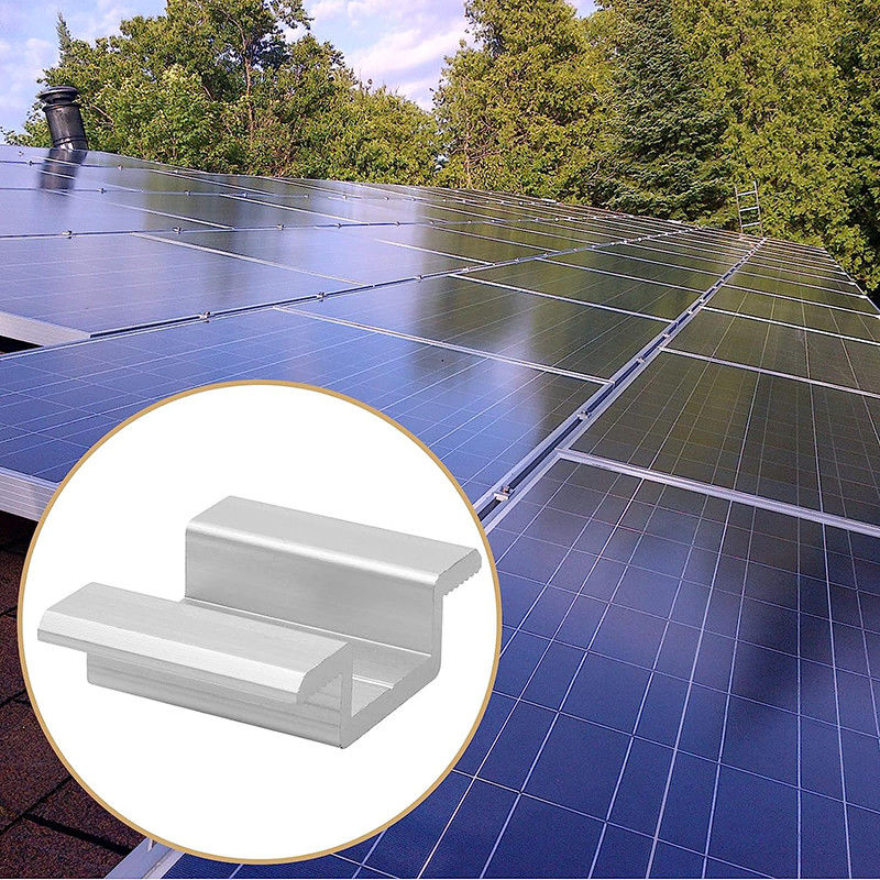 Braçadeiras de telhado de painel solar de metal não enferrujado 40/50/60/80 mm 1,5 KN/M2 carga de neve