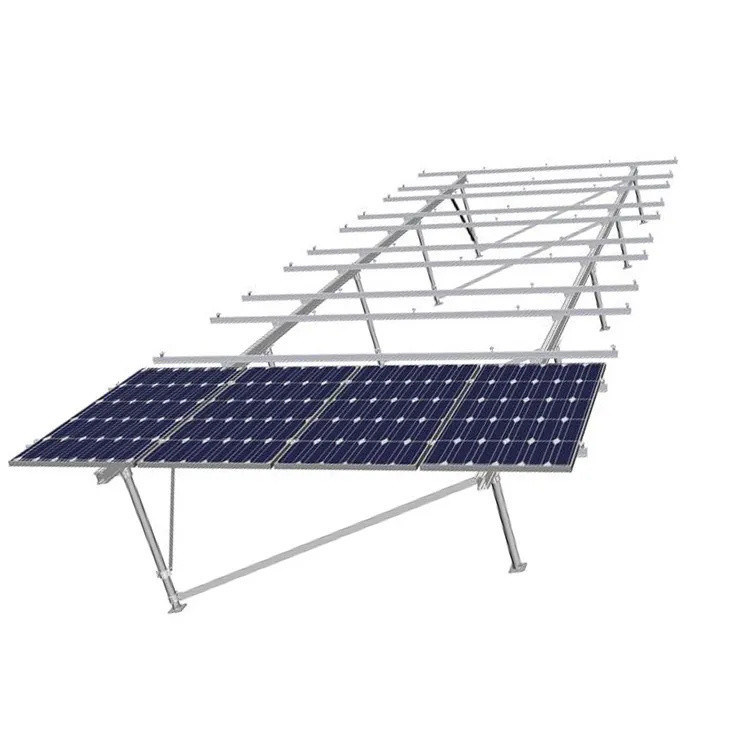 Sistema de montagem solar Bracket de montagem em solo Estrutura de aço carbono para suporte de painel solar parafuso de terra