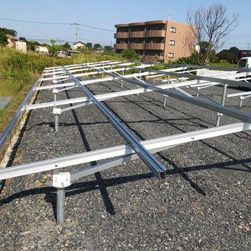Sistema de montagem solar de alumínio ajustável resistência à corrosão para instalação solar