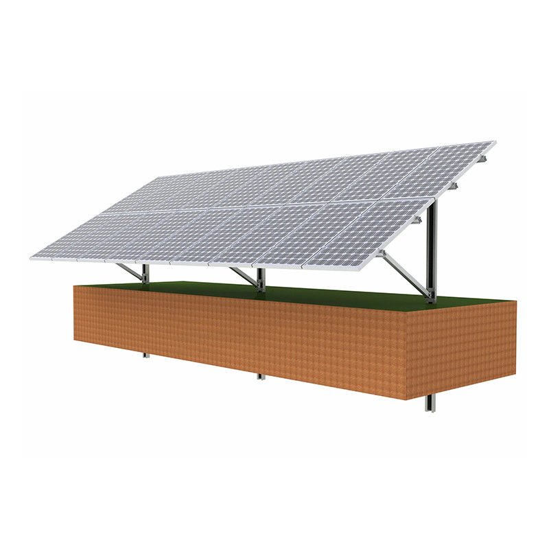 Sistema de montagem de painéis solares de carga do vento até 216 km/h para módulos de retrato ou paisagem
