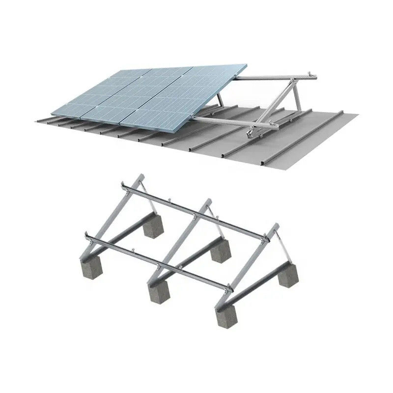 Suportes de montagem de telhados de painéis solares em forma de C naturais para instalações de grande escala