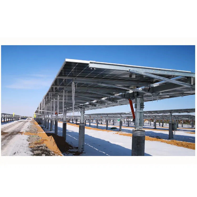 Importar sistema de rastreamento fotovoltaico de um eixo de fábrica chinesa + Sistema de autolimpeza de painéis fotovoltaicos