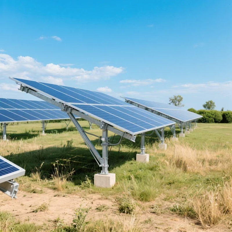 Estrutura de Montagem Fotovoltaica no Solo Fundação Parafuso de Terra Sistema de Montagem Solar no Solo Para Estação de Energia Solar