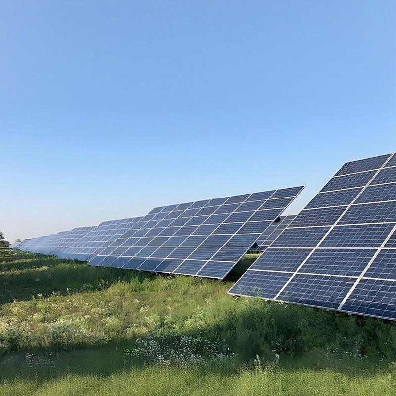 Suportes de montagem solar em solo de alta qualidade resistentes à corrosão/vento/neve, fáceis de instalar para projetos comerciais