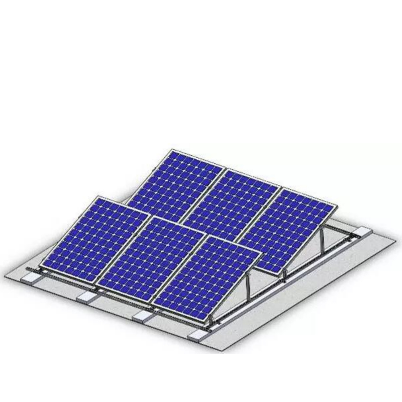 Suportes de montagem de painéis solares resistentes à ferrugem para solução de montagem no solo com ligação flexível