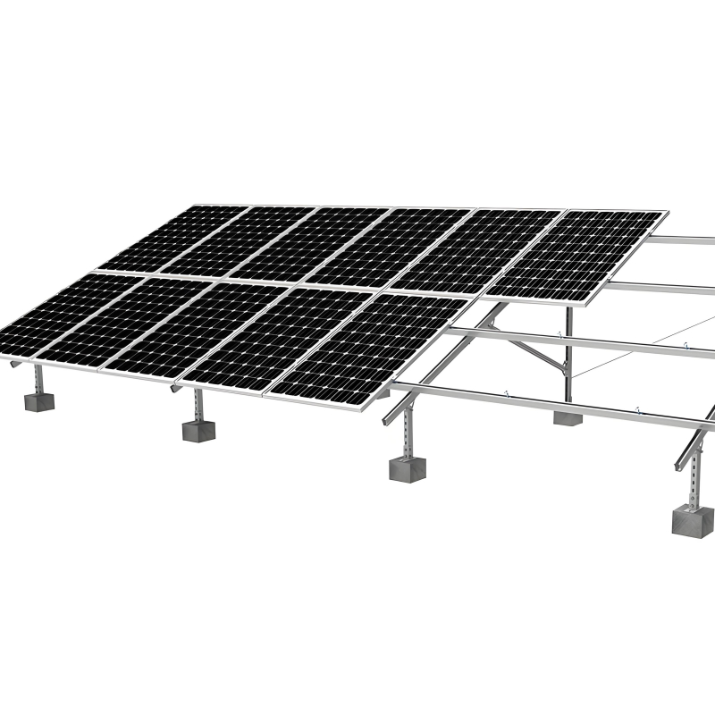 Estrutura de suporte para painéis solares fotovoltaicos de alta estabilidade, resistente ao vento, suporta pressão e à prova de corrosão