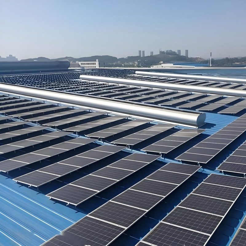 Suportes de Montagem de Painéis Solares para Telhados de Chapa Metálica com Costura Vertical Anti-Corrosão Instalação Rápida Personalizável