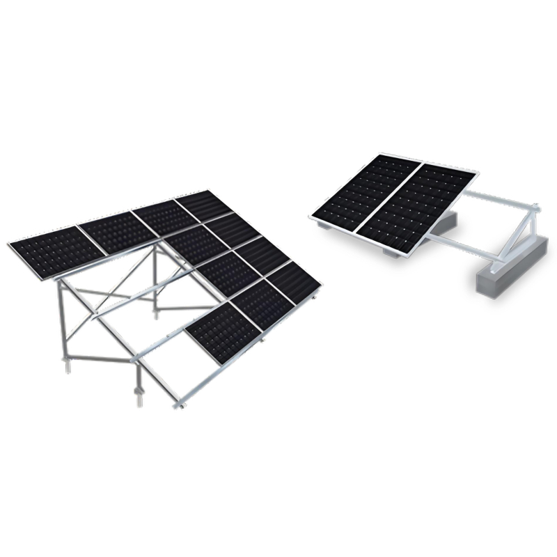 Estrutura de suporte para painéis solares fotovoltaicos de alta estabilidade, resistente ao vento, suporta pressão e à prova de corrosão