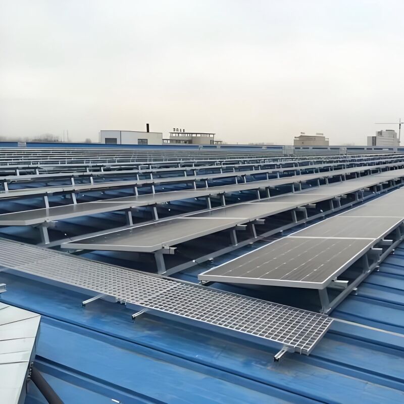 Suportes de montagem de painéis solares no telhado, fornecendo suporte estável para painéis solares em telhados de metal com instalação rápida