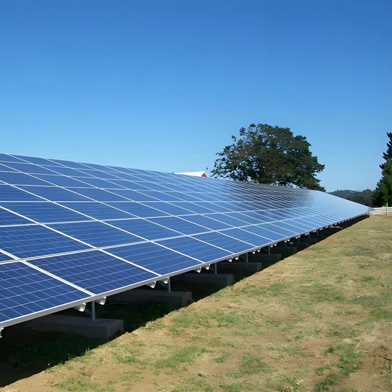 Suportes de montagem solar em solo de carga pesada com suporte robusto para grandes conjuntos e aplicações em escala de utilidade