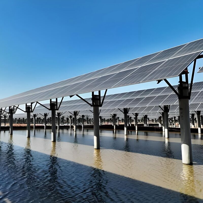 Suportes de montagem solar em solo construídos a partir de aço galvanizado a quente, fornecendo uma forte resistência à corrosão para o exterior a longo prazo