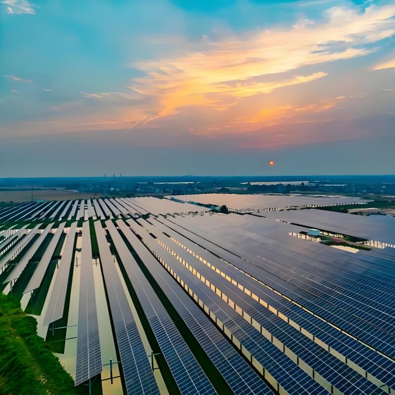Suportes de montagem solar no solo fornecendo suporte para sistemas fotovoltaicos solares em escala de utilidade com alta resistência a ventos e cargas de neve